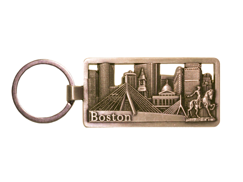 Boston Skyline Keychain
